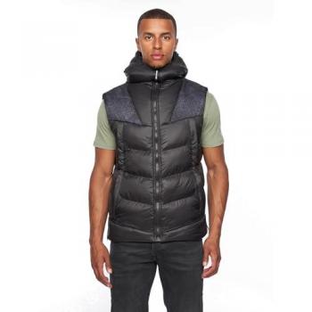 Heren Gilet met capuchon: Eend & Dekt Rierson in zwart