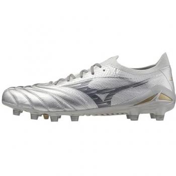 Mizuno Morelia Neo Beta Elite Fg Platinum Silver – Galaxy Silver/Cold Grey Grass