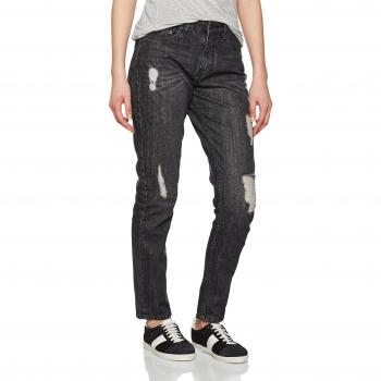 URBAN CLASSICS Damen Relax-fit Boyfriend Jeans aus 100% Baumwolle