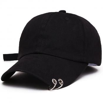 All‑Season Unisex Baseball Hat – Plain, Adjustable, Metal Ring Design