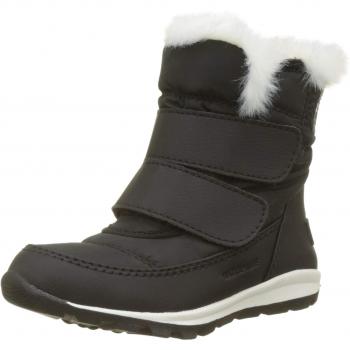 Sorel Kinder Whitney Strap Klettverschluss Boots, schwarz/grau, Größe: 25