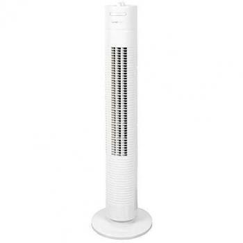 Clatronic TVL 3770 Ventilateur Tour Oscillant 3 Vitesses 78cm 35W Blanc