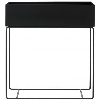 Ferm LIVING Plant Box, portavaso in acciaio, nero, 60 x 25 x 65 cm