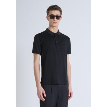 Negro Fit Mercerizado Polo Antony Morato