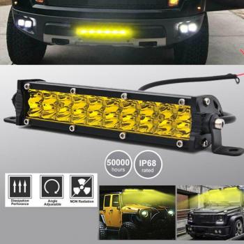 60W Yellow LED Off-Road Fog Light Bar