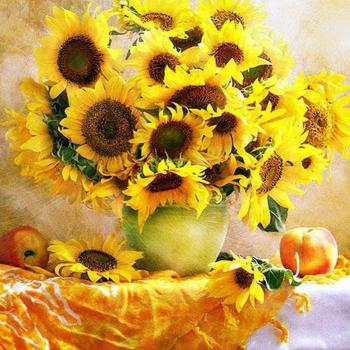 Art de Strass Tournesols Lumineux 30x30CM