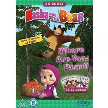 Masha And The Bear Where Are You Bear? Triple DVD Box Set