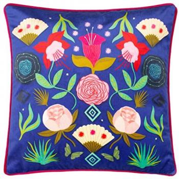Kate Merritt Fiesta Folk Velvet Cushion