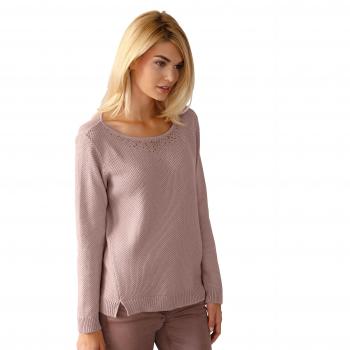 Size 36 Damen Pullover – Steinchen-Design am Ausschnitt – Betty Barclay