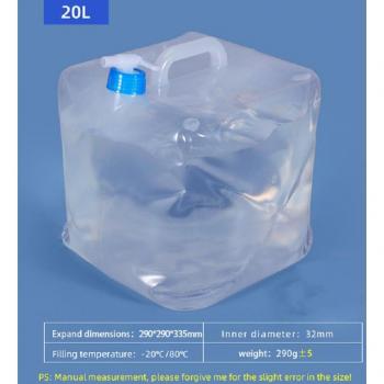 Portable Folding Water Bucket 20L with Lid and Tap