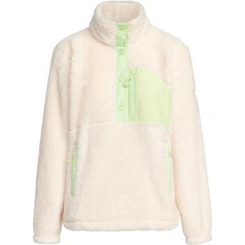 Pile Roxy Alabama Half Zip Donna Bianco Verde M