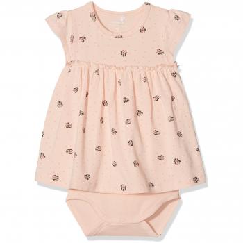 NAME IT Nbfminnie Petra Vestido para Niñas, Multicolor (Peachy Keen)
