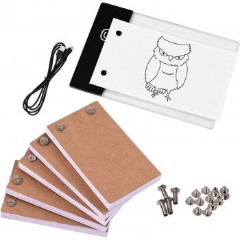 Drawing Paper Flip Book Kit with Light Pad