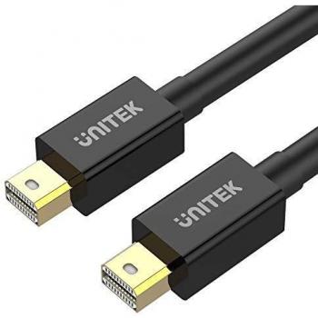UNITEK miniDisplayPort 2 m High‑Speed‑Kabel – DP 1.2, 4K 60 Hz, Full HD, 3D, verg