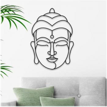 Trésor Métallique Bouddha Noir – Grand Format 70x50 cm A3246