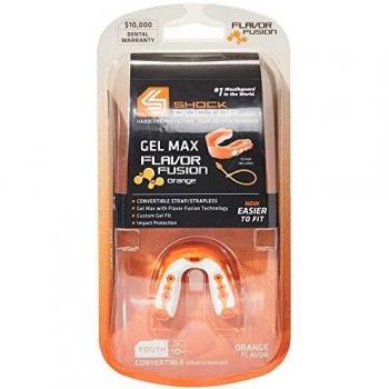 Shock Doctor Children's Gel Max Mouthguard, Orange Flavor Fusion, L