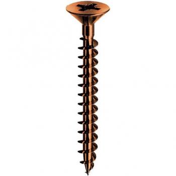 Vis à bois 4x16 mm PZ.30 en acier bronzé