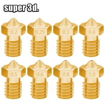 Kit de buses V5/V6 M6 pour filament 1.0mm, 5 pièces