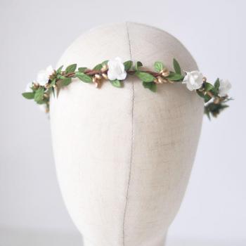 Wedding Leaf Crown Collection – Rustic Gold