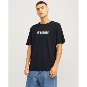 Camisa de Manga Corta Jack & Jones Print Frontal Hombre