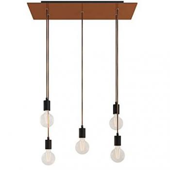 Candelabro colgante Rose-One XXL 5 luces de vidrio
