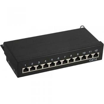 Patch Panel ITS Cat.6 12 Porte Tavolo/Parete RAL9005 Nero
