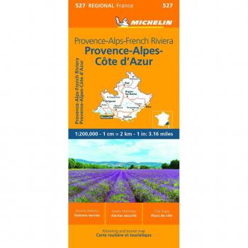 MAPA REGIONAL PROVENCE-ALPES-FRENCH RIVIERA / PROVENCE-ALPES-COTE D'AZUR (10527)