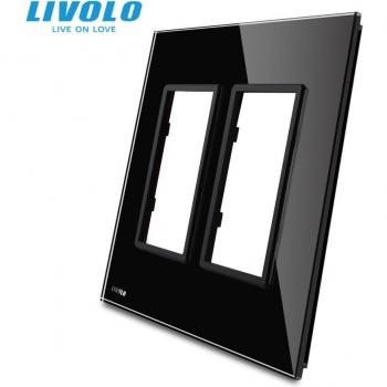 Livolo Vidrio Negro 125 mm – Todos los Interruptores