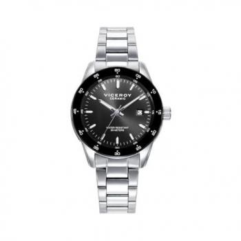 Reloj Viceroy Magnum mujer acero y cerámica negra