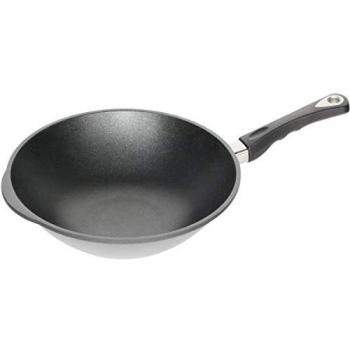 AMT I‑1132 Induktion Wok – 32 cm Ø, 11 cm Höhe – Schwarz – Alu‑Guss