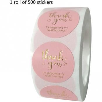 500 Pieces Thank You Stickers for Wedding Envelopes
