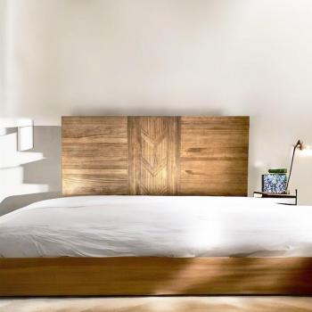 Cabecero de Madera Sustentable Hiyori Etnic – Dark Finish, 180×80 cm