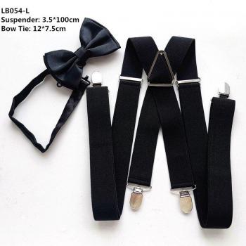 Liga Negra LB054 Talla Grande – Juego de Corbatas para Boda
