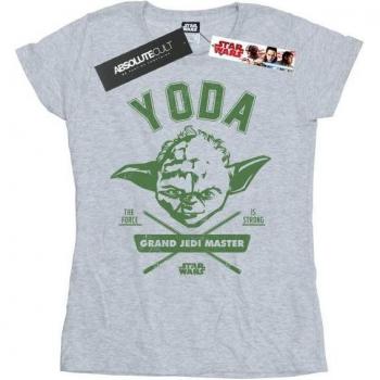 Maglietta grigia Star Wars Yoda per donne