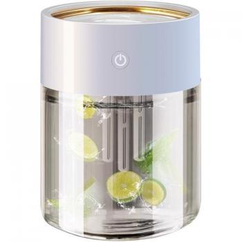 Humidificador de aire con difusor de aceites y lámpara LED, modelo 2L