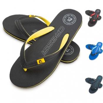 Cressi Donne Infradito Foglia Nero Giallo 37 – Colore Flessibile