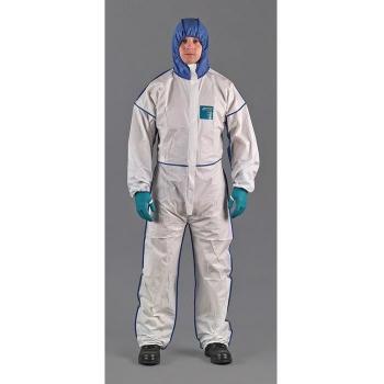 Giacca di Lavoro AlphaTec 1800 Comfort – Tuta Protettiva M – Bianco e Blù – PSA III, MicroGuard