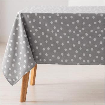 Mantel rectangular antimanchas jacquard gris claro