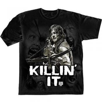 The Walking Dead – Männer T-Shirt, Schwarz, Gr. L