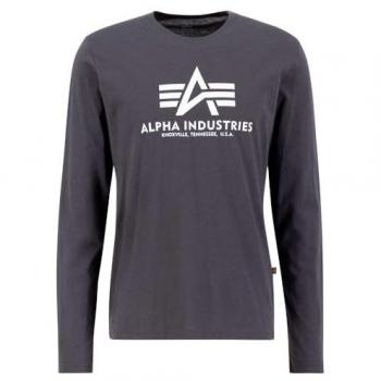Alpha Industries Herren Longsleeve Vintage Grey