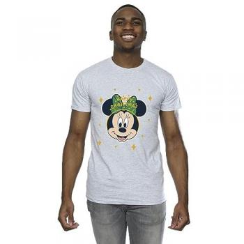 Disney Men's Minnie Mouse Merry Christmas Shirt S Grey