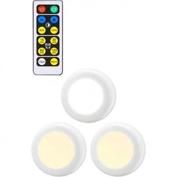 Luz de armario LED RGBW sin cables con mando a distancia