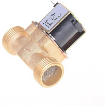 Électrovanne solénoïde électrique eau normalement fermée 3/4 pouces 12 V CC