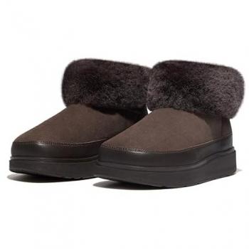 Fitflop Damen GEN-FF Mini Double-Faced Stiefel Braun EU 38 / UK 5