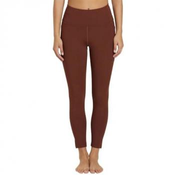 Leggings 7/8 con Bolsillo para Mujer en Color Marrón Girlfriend Collective