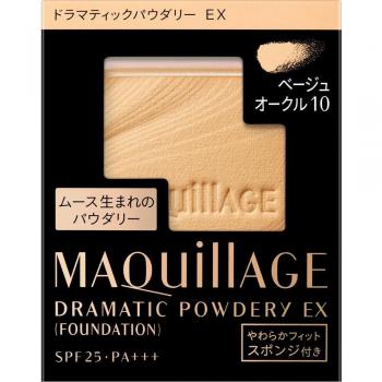 Shiseido Maquillage Dramatic Powdery EX Foundation SPF 25 PA+++ Beige Ochre 10 Refill (9.3g)