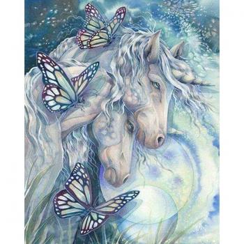Peinture Strass Licorne 20X30CM