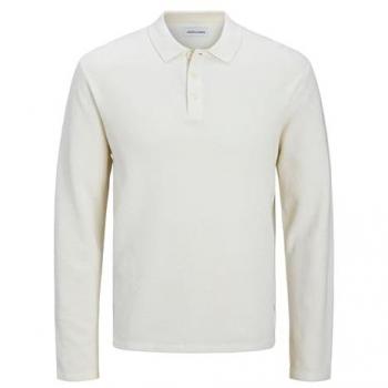 JACK & JONES Pullover bianco naturale JJEGeorge ComfortFit