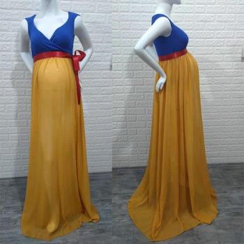 Chiffon Princess Maternity Dress for Photo Shoot