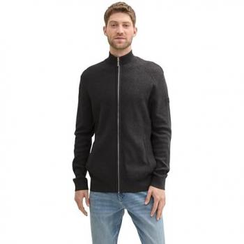 TOM TAILOR Strickjacke grau | S